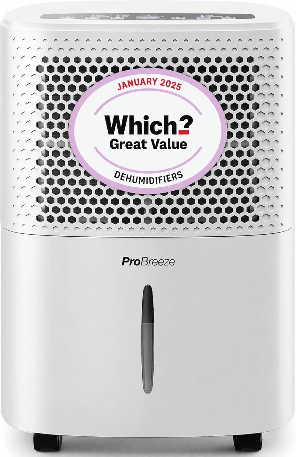 12L Day Dehumidifier with Automatic Humidity Sensor Display