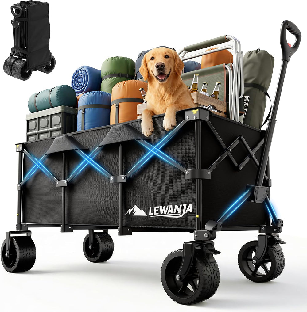 200L Folding Trolley Heavy Duty Collapsible Garden Handcart