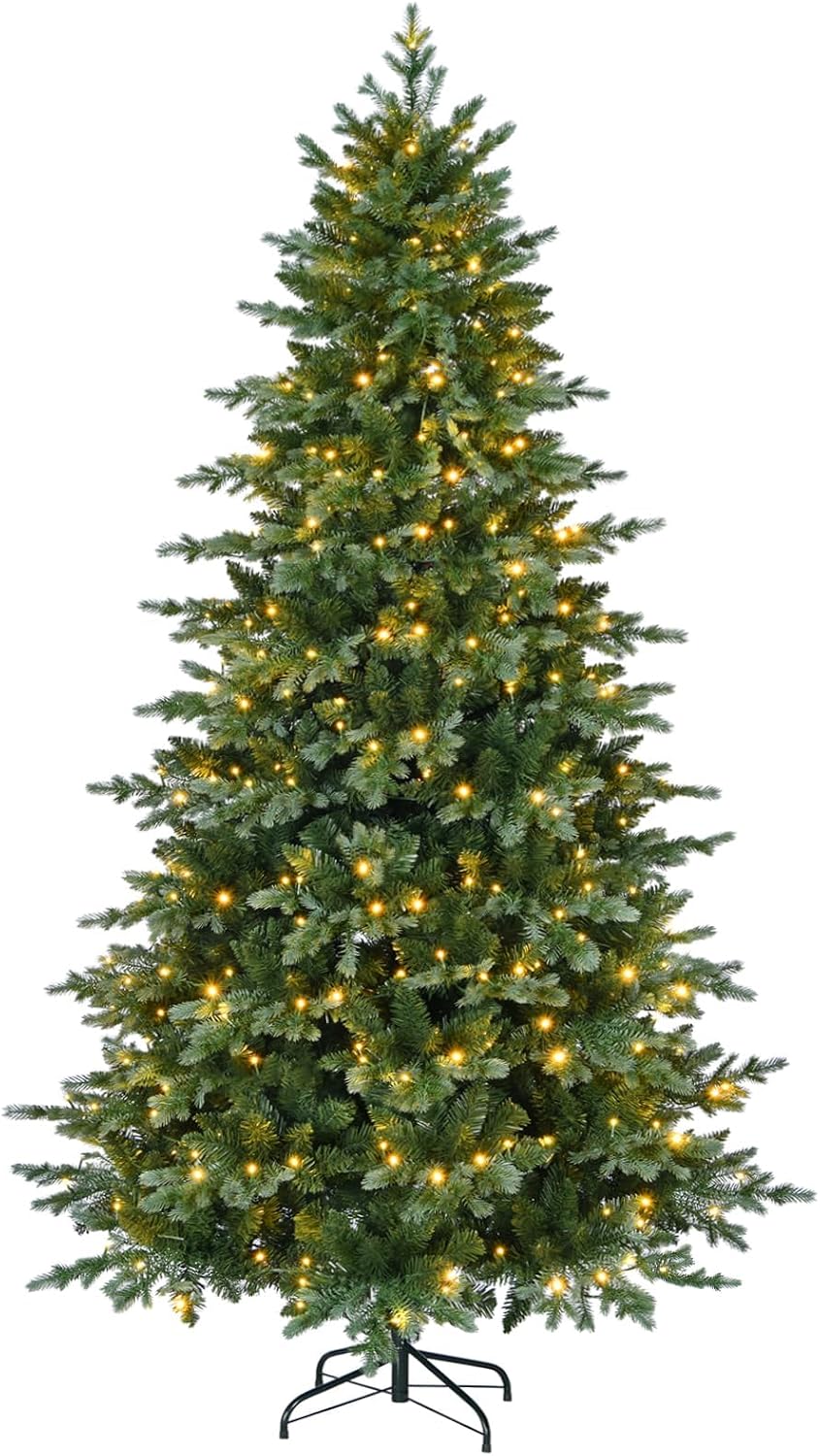 7FT Premium Pre Lit Christmas Tree Spruce Xmas