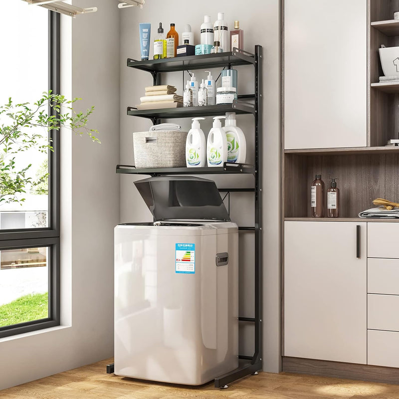 Over the Toilet Washer Organzier Adjustable Stand Storage