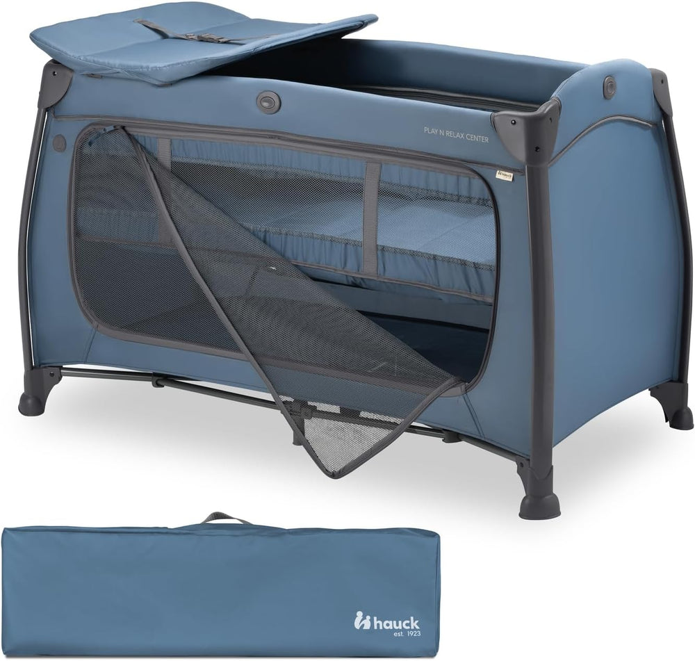 All-In-One Travel Cot Newborn Set Play N Relax