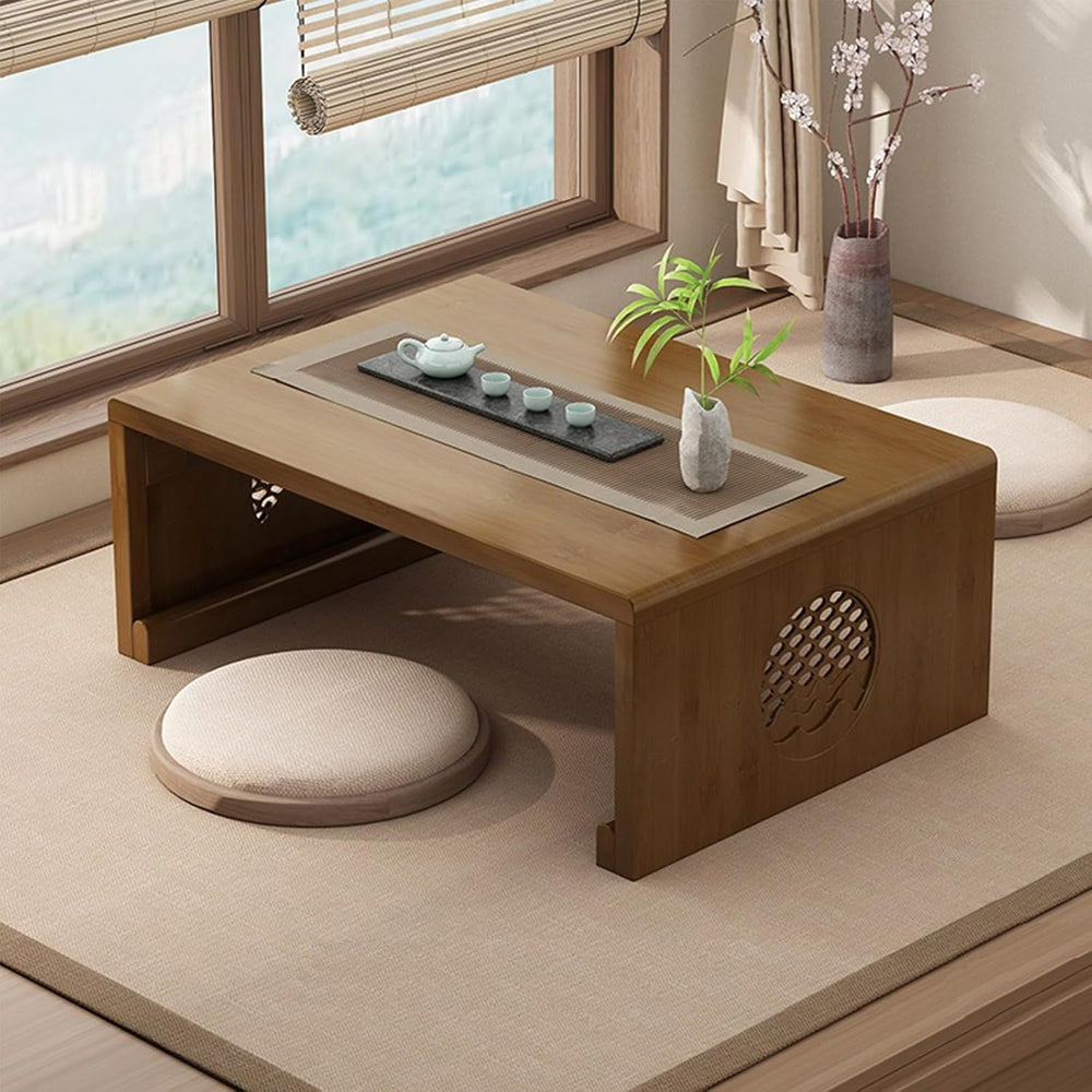 Bamboo Chinese Tea Floor Table Japanese Foldable Coffee
