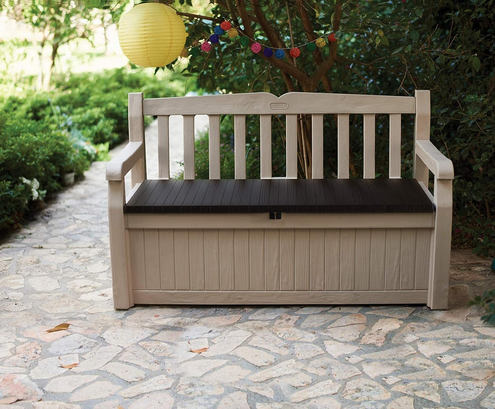 Bench 265L Outdoor 60% Recycled Garden Furniture Storage