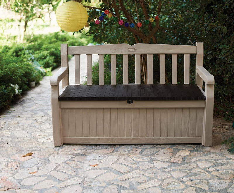 Bench 265L Outdoor 60% Recycled Garden Furniture Storage