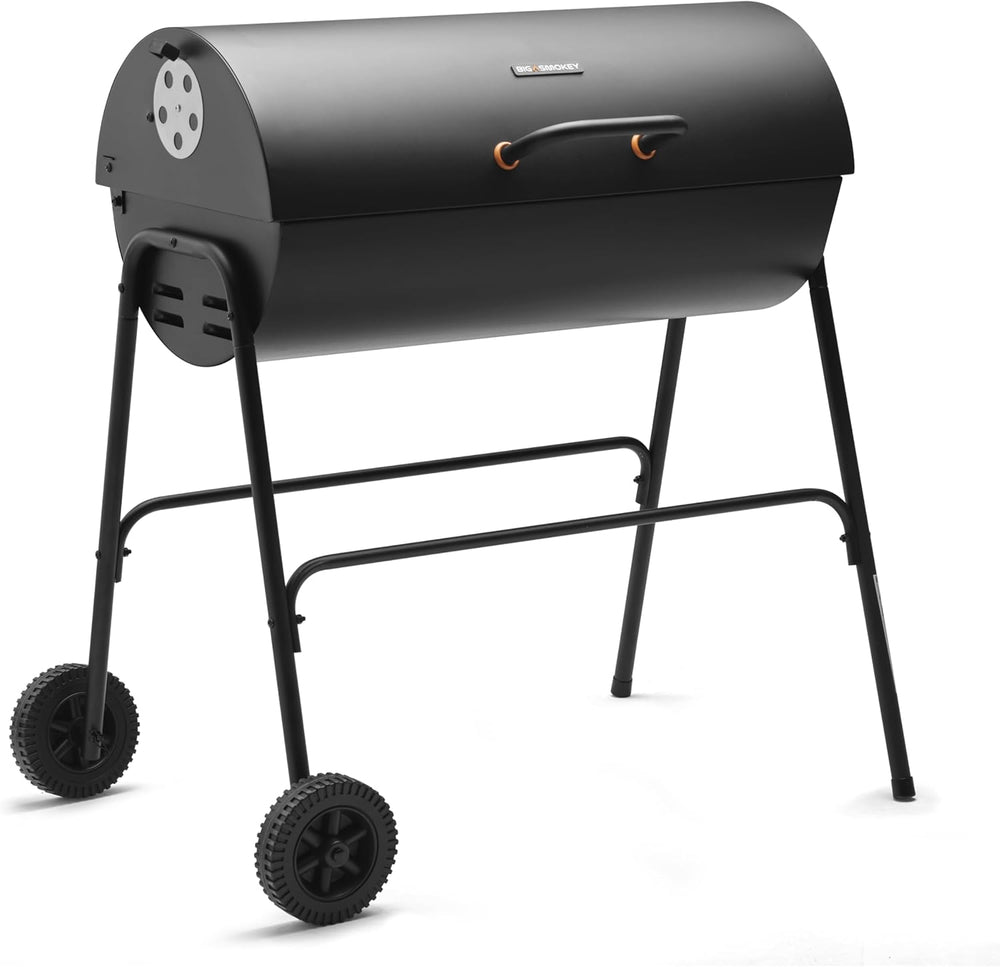 Big Smokey Barrel Bbq Portable Barbecue with Warming