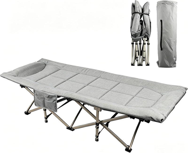 Camping Cot with Mattress for Adults Sleeping Cushion