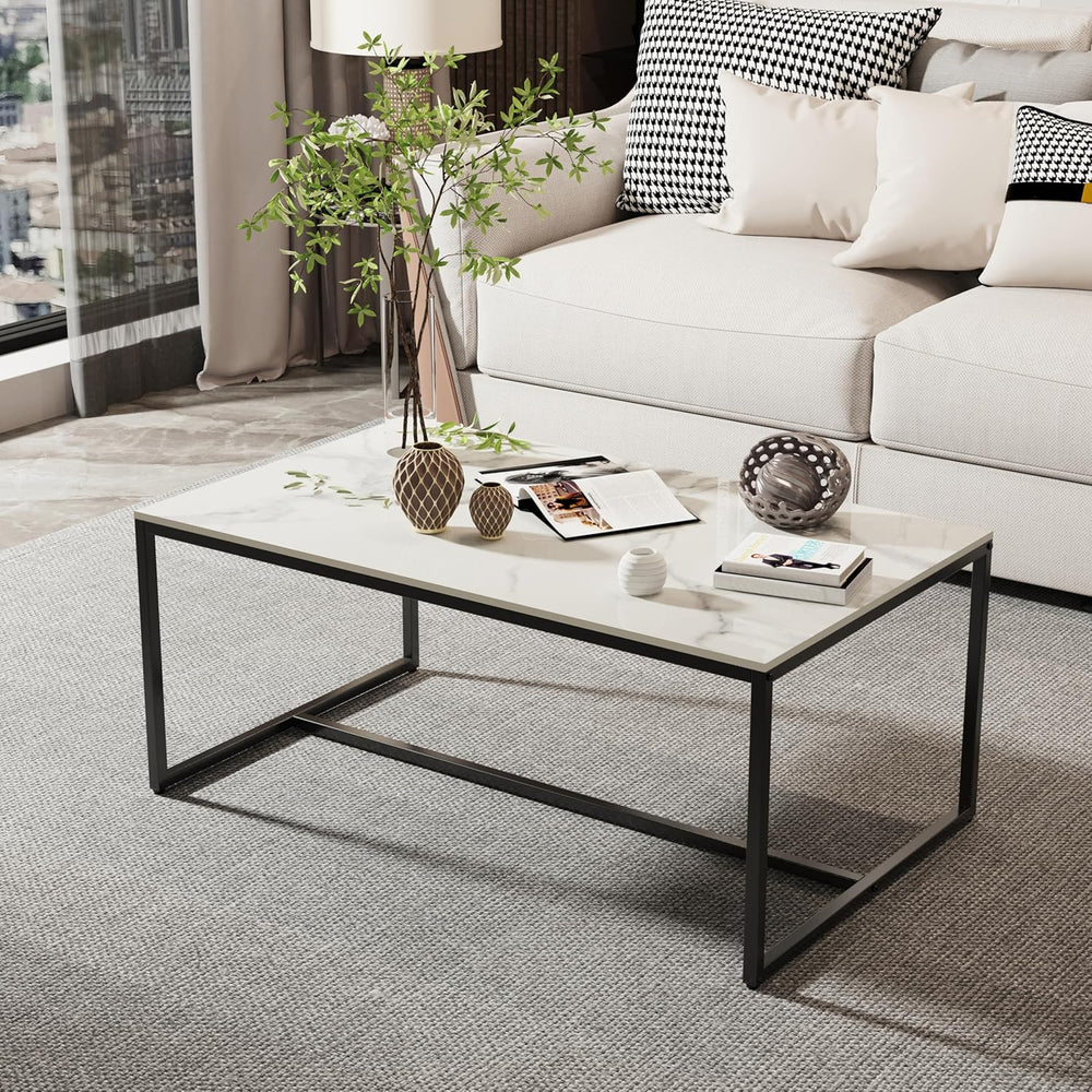 Coffee Tables Sintered Stone: 100CM Long Marble Table