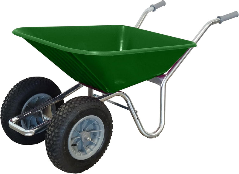 County Clipper Duo Twin Wheel Wheelbarrow 100-120ltr