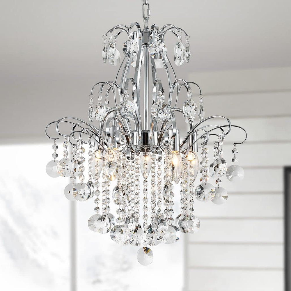 Crystal Chandelier Flushmount Ceiling Light Modern Lighting