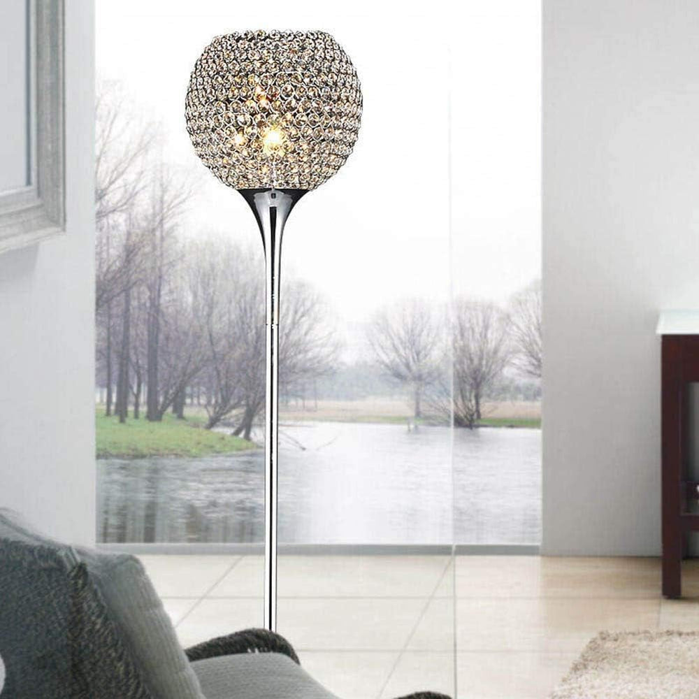 LED Floor Lamps for Living Room Modern Chrome