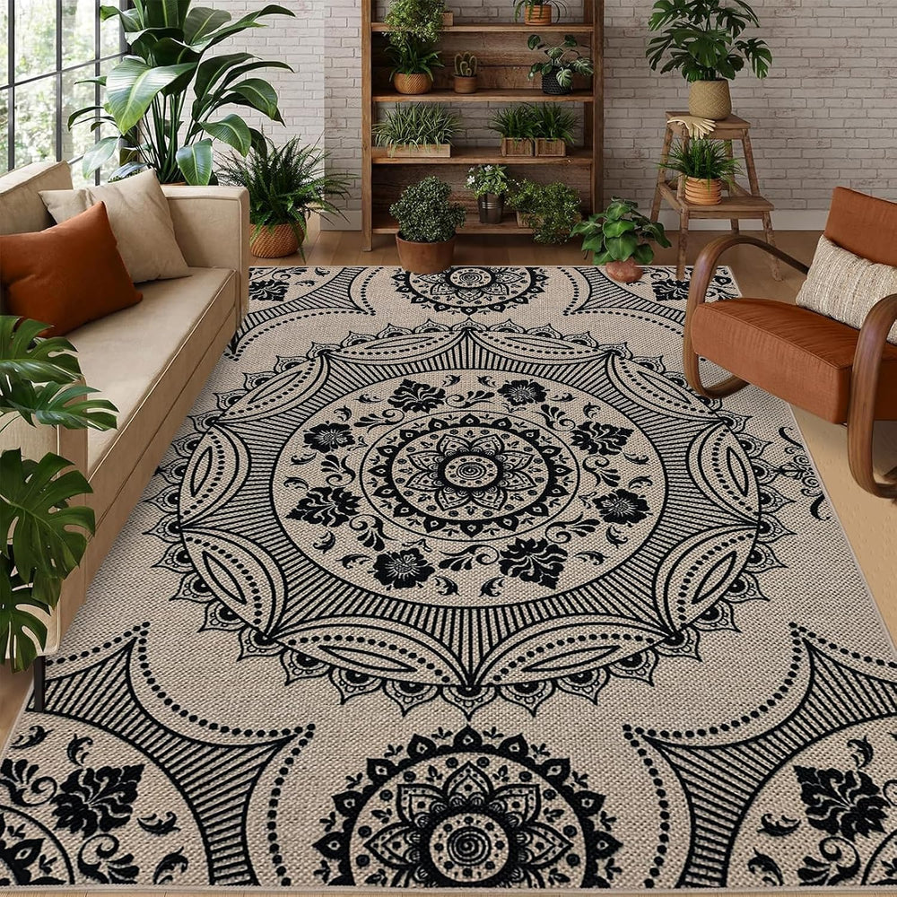 Floral Easy Jute Rug 3'x5'