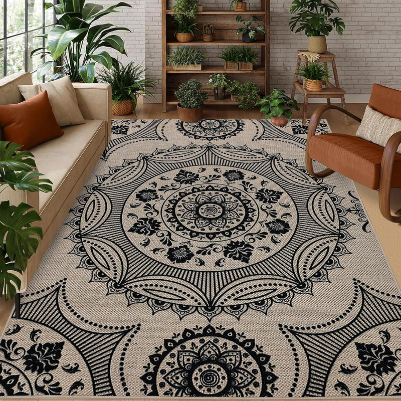 Floral Easy Jute Rug 3'x5'