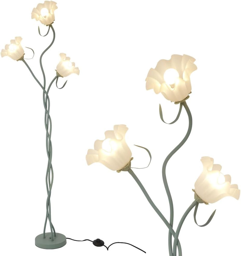 Flower Floor Lamp for Living Room 3 Light