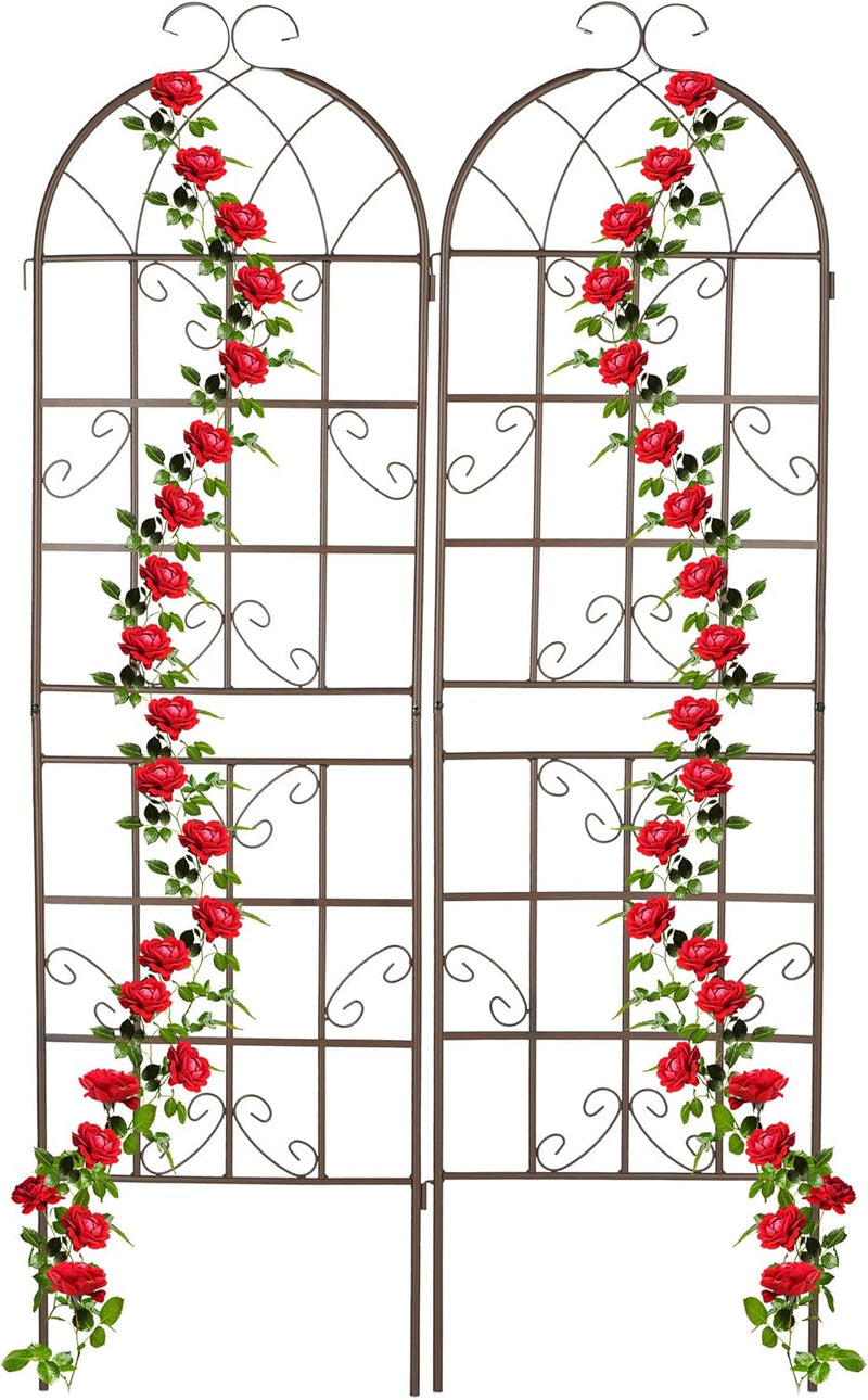 Garden Trellis 179 X 52CM Metal Support (Set of 2)