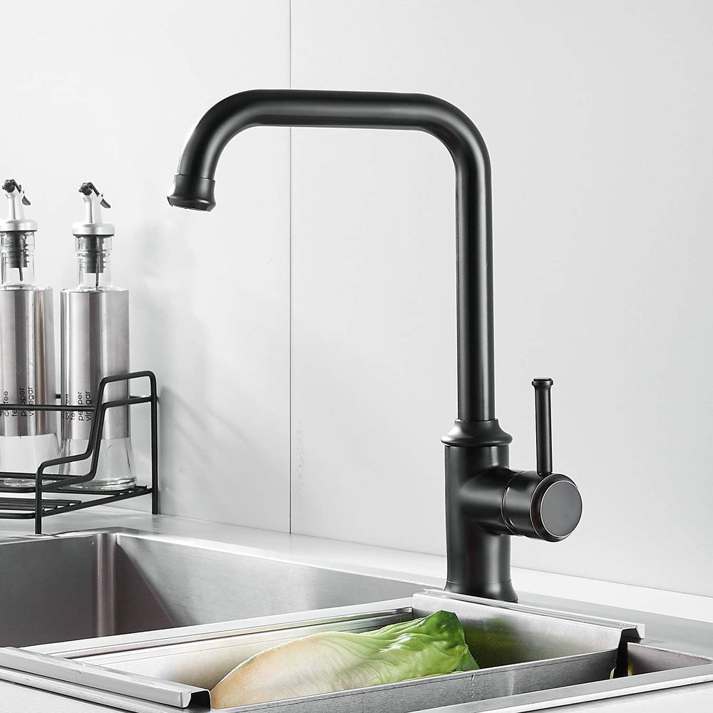 Kitchen Sink Taps Mixer Solid Brass Monobloc Single