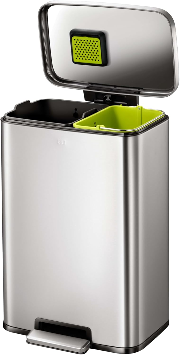 Madison Kitchen Trash Can 2 Compartments 45L Recycling