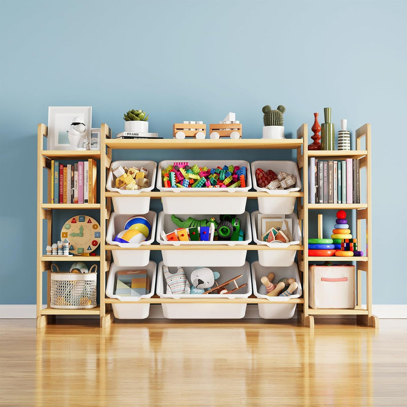 Large Toy Storage Organiser 9 Shelves 9 Bins