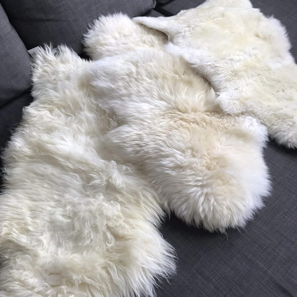 Luxurious Sheepskin Rug Creamy Opulent Fleece Medium