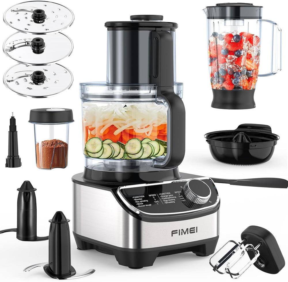 Multifunctional Food Processor 1300W 3.5L Chopper 1.5L Blender