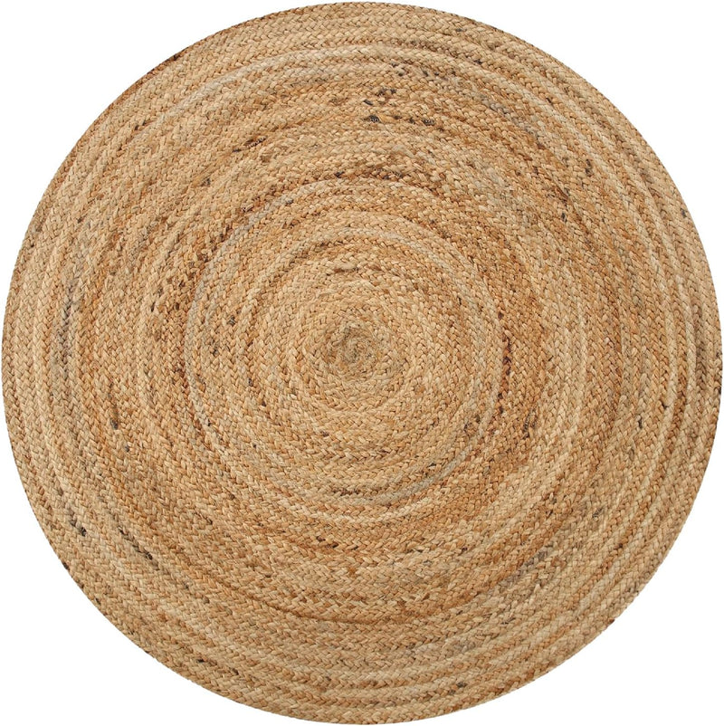 Natural Handwoven Braided Jute Area Rug