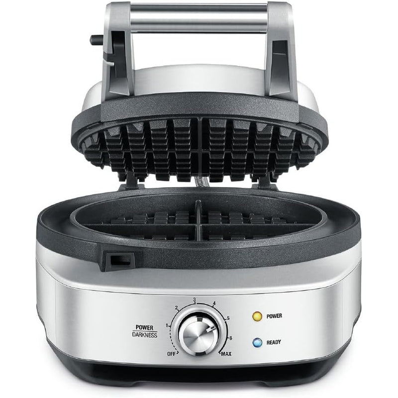 No-Mess Waffle Maker 7 Browning Settings Brushed Stainless