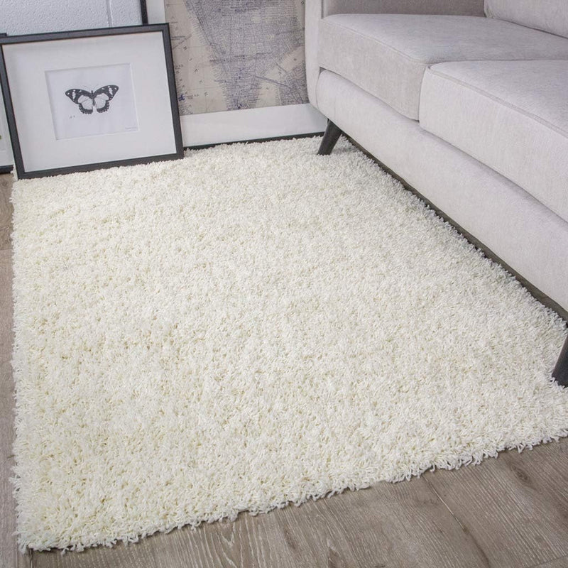 Ontario Off Soft Warm Thick Shaggy Shag Fluffy Living Room