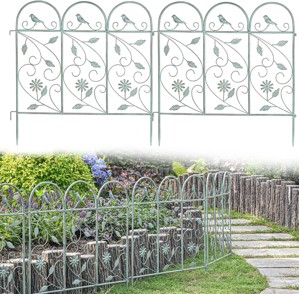 Garden Picket Fence Rustic Style Decorative Panels 97 Inch (4 Pack)