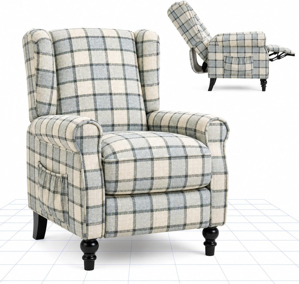 Recliner Chair Armchair Adjustable Single Sofa for Relaxing