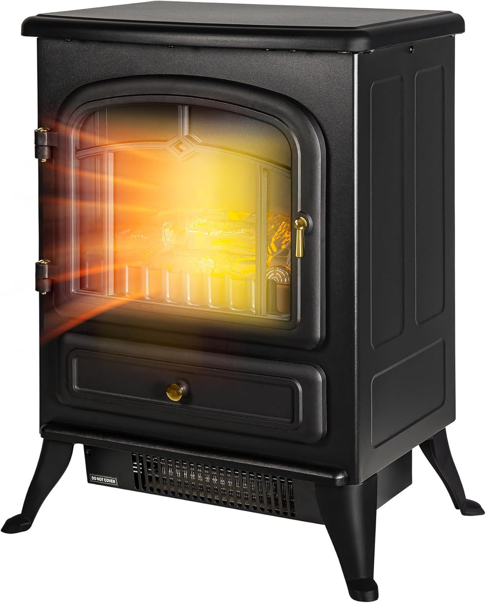 1.85KW Freestanding Electric Stove Fire Heater