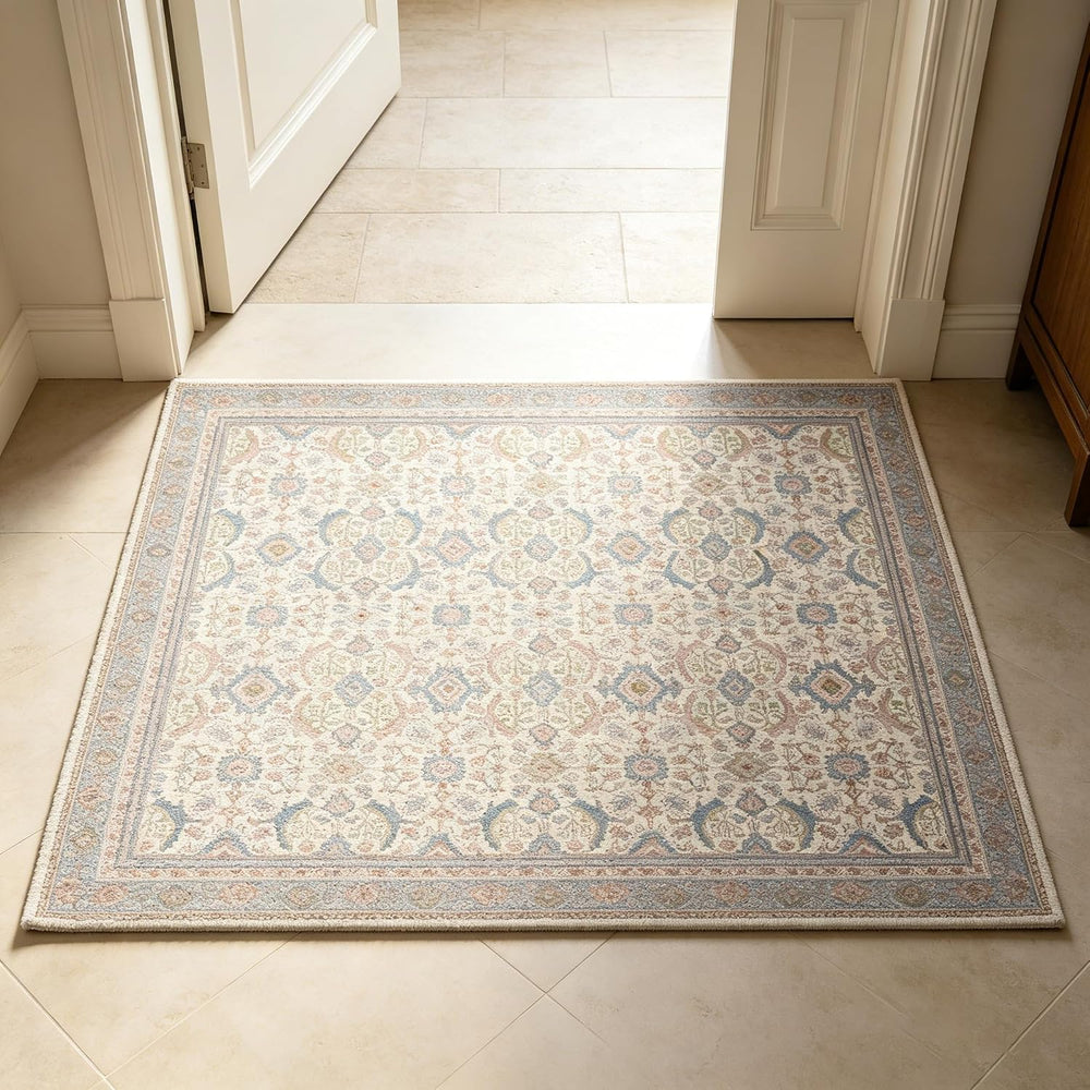 Small Rug Oat Taupe Washable Non-Slip Hallway