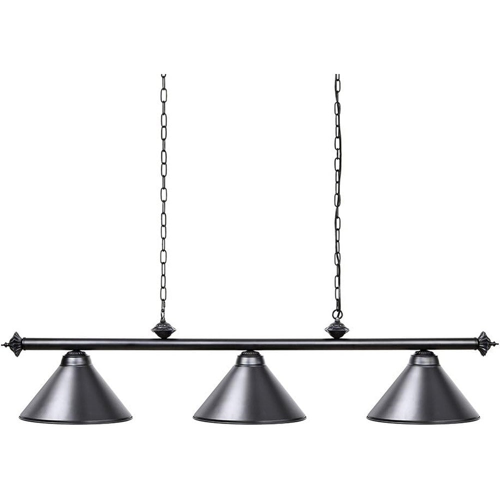 Table Lights with 3 Metal Shades for 7-9FT