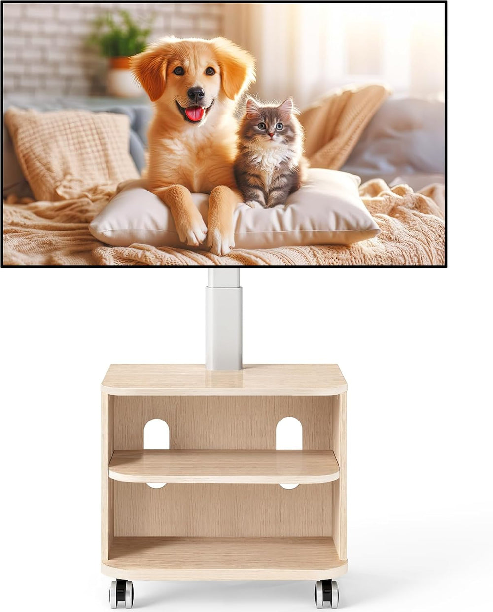 TV Stand on Wheels for 32-65 Inch Flat
