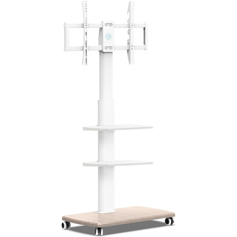 TV Stand on Wheels with 3 Shelves
