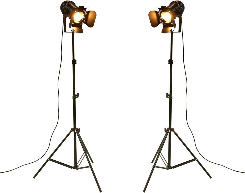 Vintage Industrial Retro Tripod Adjustable Floor Lamp Parking