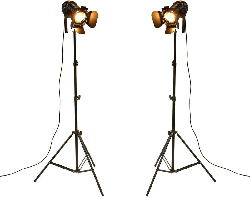 Vintage Industrial Retro Tripod Adjustable Floor Lamp Parking