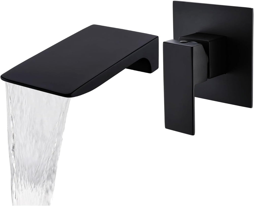 Matte Bath Taps Wall Mounted Waterfall Mixer Tap