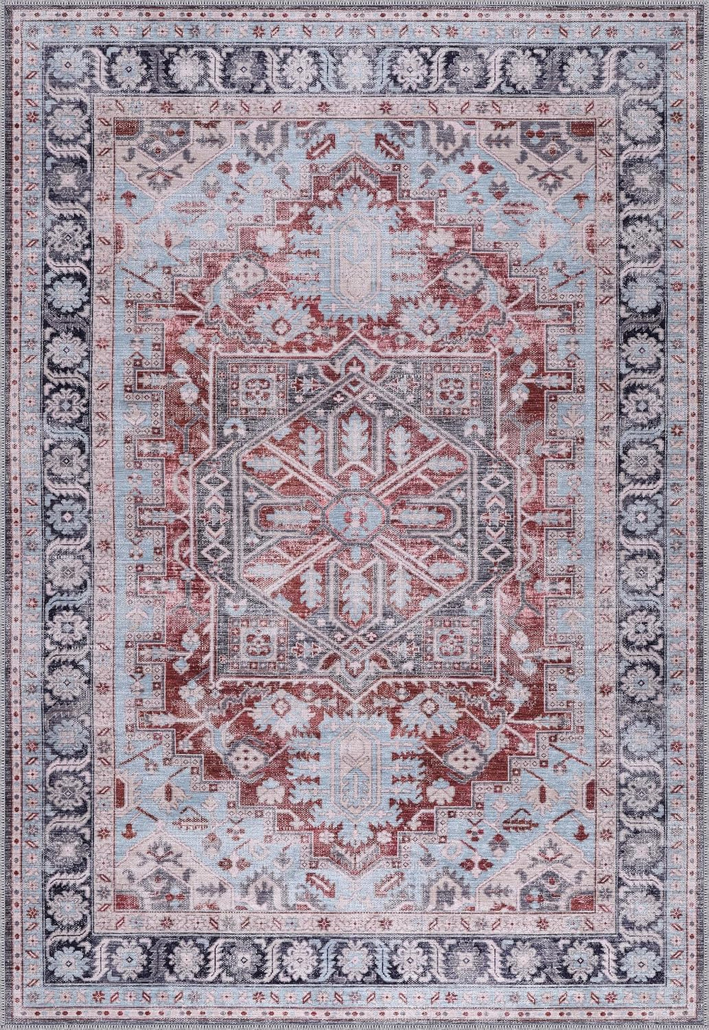Washable Area Rug for Living Room Bedroom Kitchen