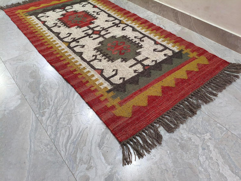 Wool Jute Vintage Rug