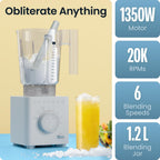 1.2L Smoothie Blender 1380W Crushes Ice Frozen Fruit