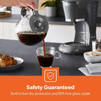 1.5L Filter Coffee Machine 800W Maker for Instant