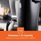1.5L Filter Coffee Machine 800W Maker for Instant