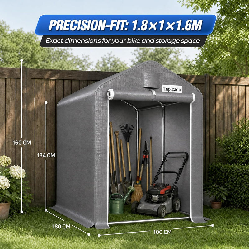 1.8 X 1m Outdoor Bike Storage Tent Garden