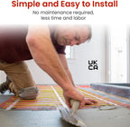1㎡ Electric Underfloor Heating Mat Self-Adhesive 200W