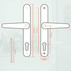 1 Set Upvc Door Handle 92MM Backset 122MM