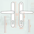 1 Set Upvc Door Handle 92MM Backset 122MM