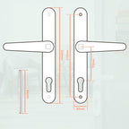 1 Set Upvc Door Handle 92MM Backset 122MM