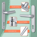 1 Set Upvc Door Handle 92MM Backset 122MM