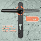 1 Set Upvc Door Handle 92MM Backset 122MM