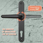 1 Set Upvc Door Handle 92MM Backset 122MM