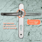 1 Set Upvc Door Handle 92MM Backset 122MM